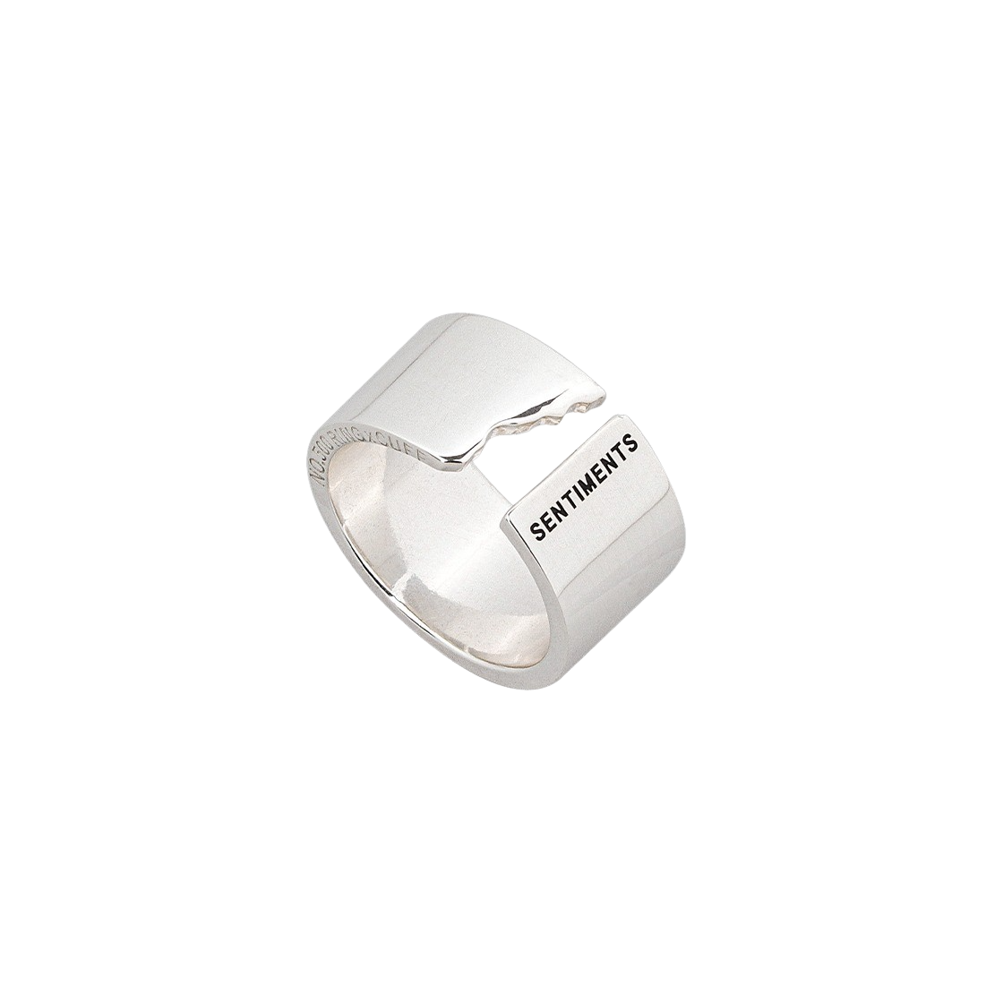no500m Sentiments No.500 Ring Medium 925 Silver - 대표 이미지 #1