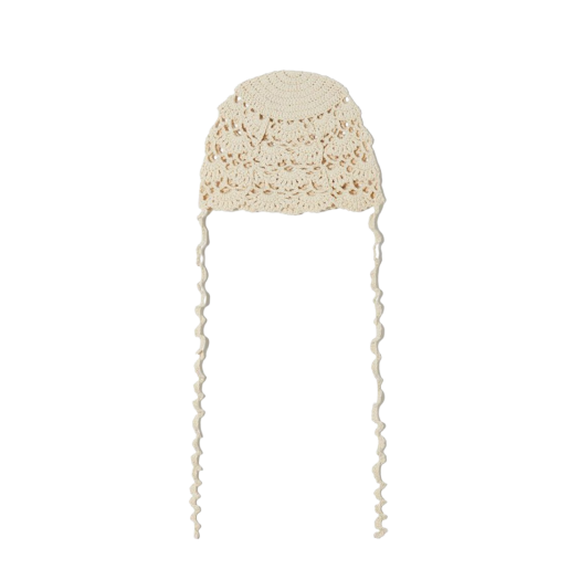 Perverze Scalloped Crochet Headdress 帽子 Perverze Scalloped Crochet Headdressニット帽 - メルカリ