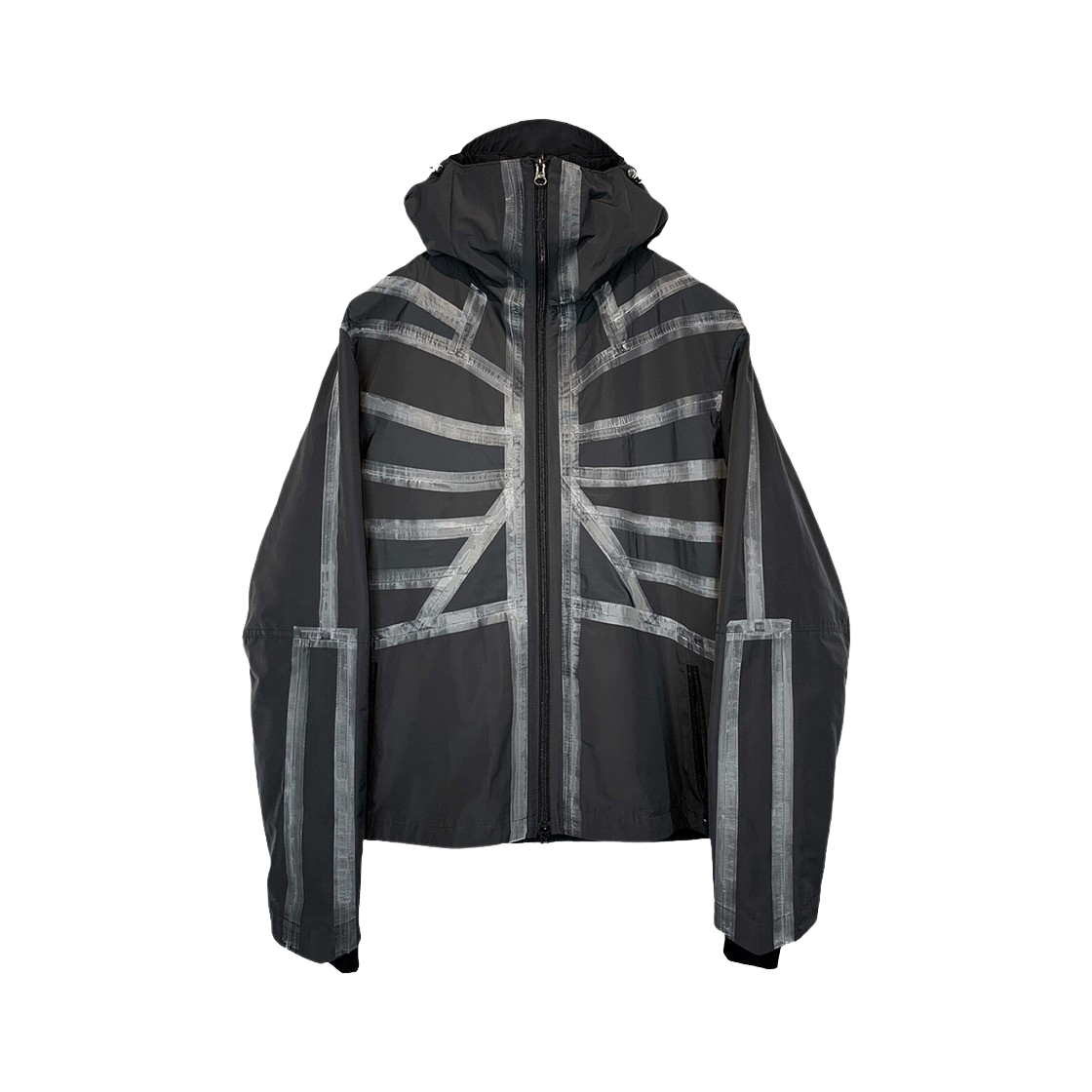 New-1020141 Surgery Skeleton Sealed Wind Breaker Jacket Dark Grey