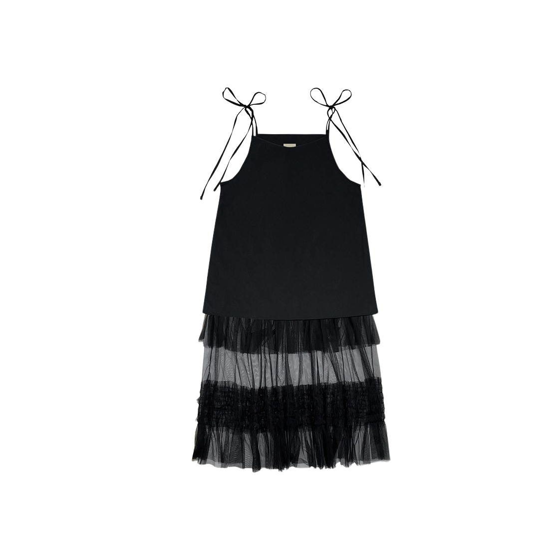 루바티 튤 레이어드 맥시 드레스 블랙(Rubati Tulle Layered Maxi Dress Black)