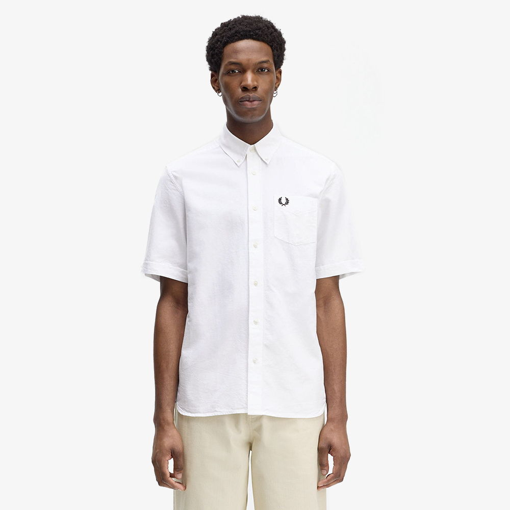 프레드페리 숏 슬리브 옥스포드 셔츠 화이트(Fred Perry S/S Oxford Shirt White) - 2