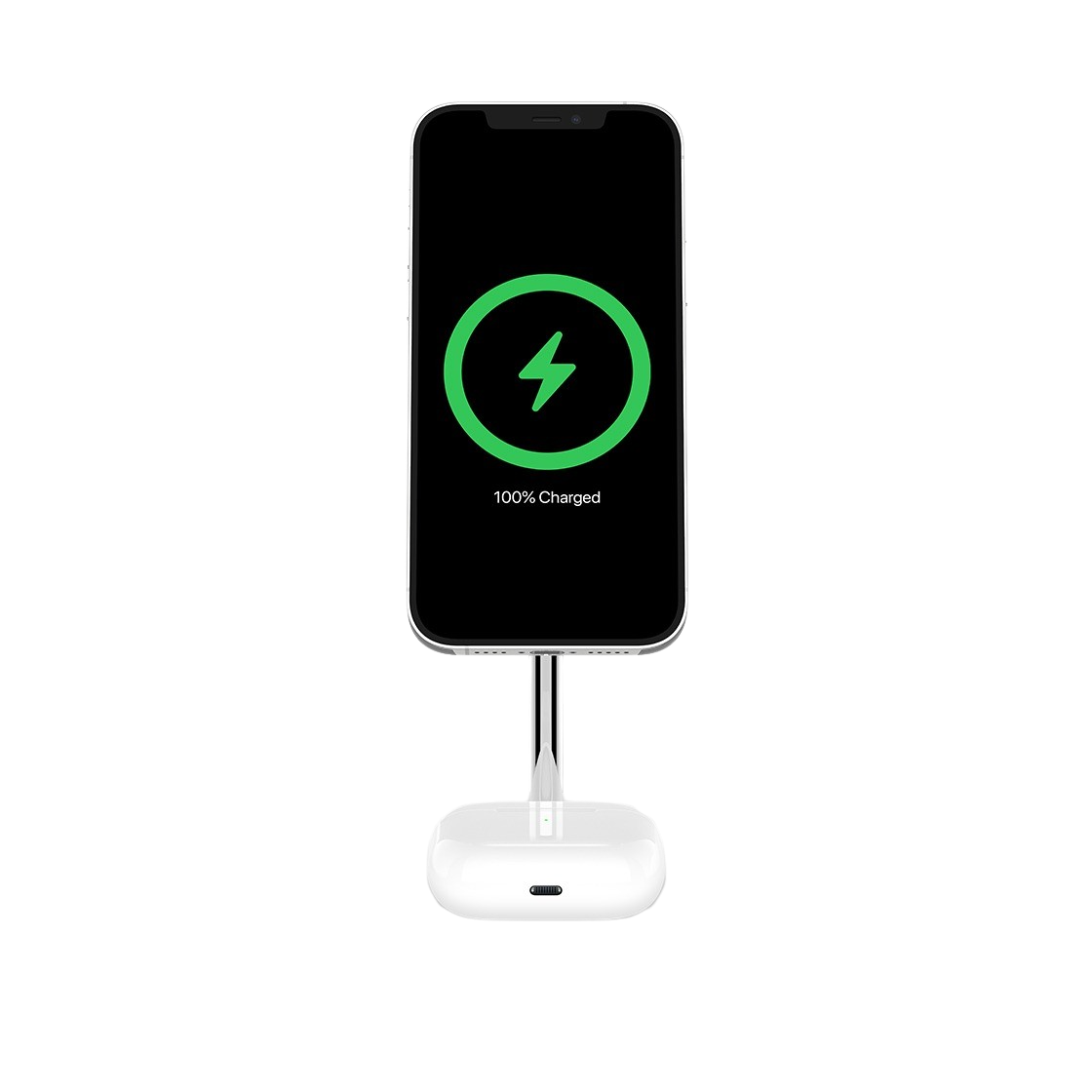 벨킨 2in1 맥세이프 15W 무선 충전 스탠드 WIZ010kr 화이트