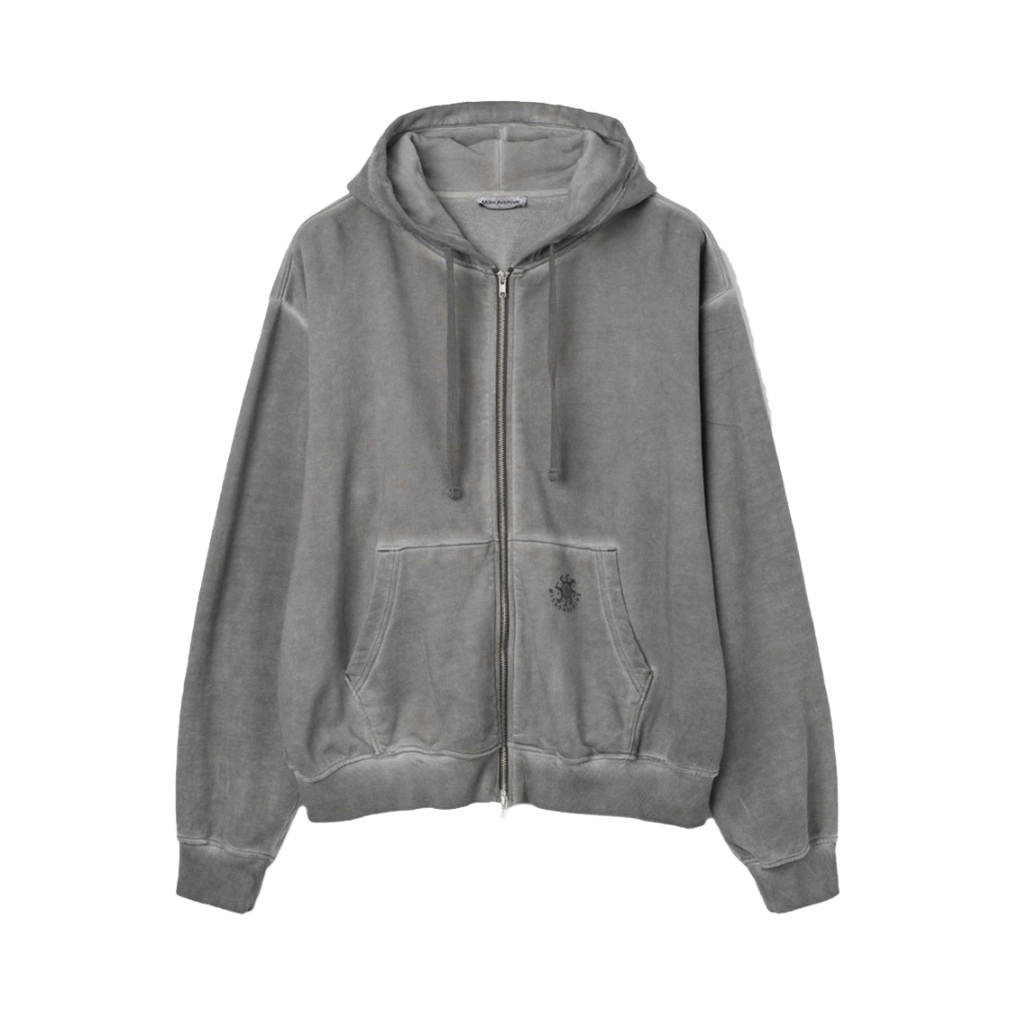 밀로 아카이브 스프레드 이지 워시드 후드 집업 페이드 차콜(Millo Archive Spread Easy Washed Hood Zip Up Fade Charcoal)