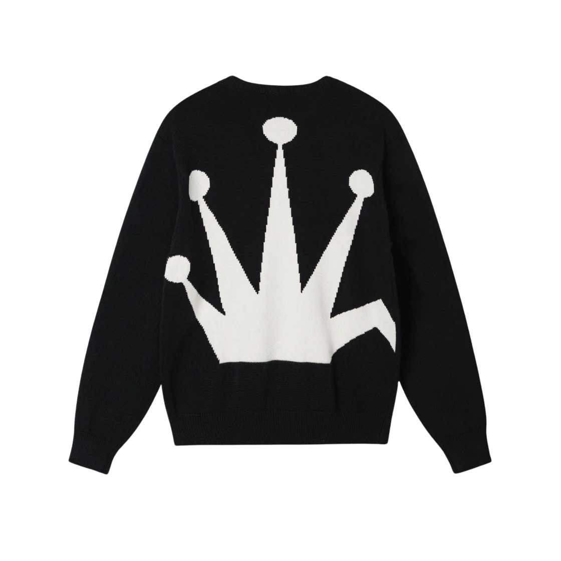 스투시 벤트 크라운 스웨터 블랙(Stussy Bent Crown Sweater Black)