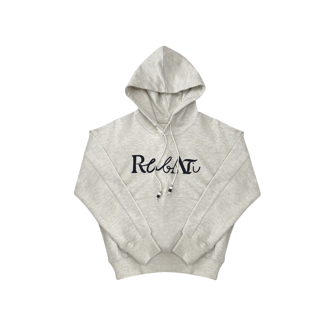23SS1STHOOD02 Rubati Lettering Logo Hoodie Oatmeal