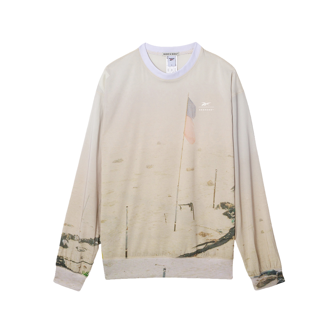 RETS4FM90I1 SEEN x Reebok Printing Woven Crew Neck Flag - 대표 이미지 #1