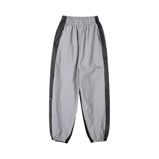 BE1MLP204GY BORN TO WIN Chrome Nylon Block Pants Grey