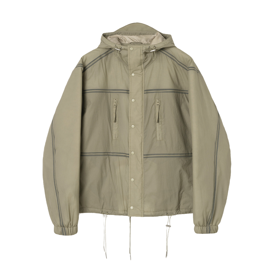 밀로 아카이브 트랜스퍼런트 테이프 후디 자켓 라이트 브라운(Millo Archive Transparent Tape Hoodie Jacket Light Brown)