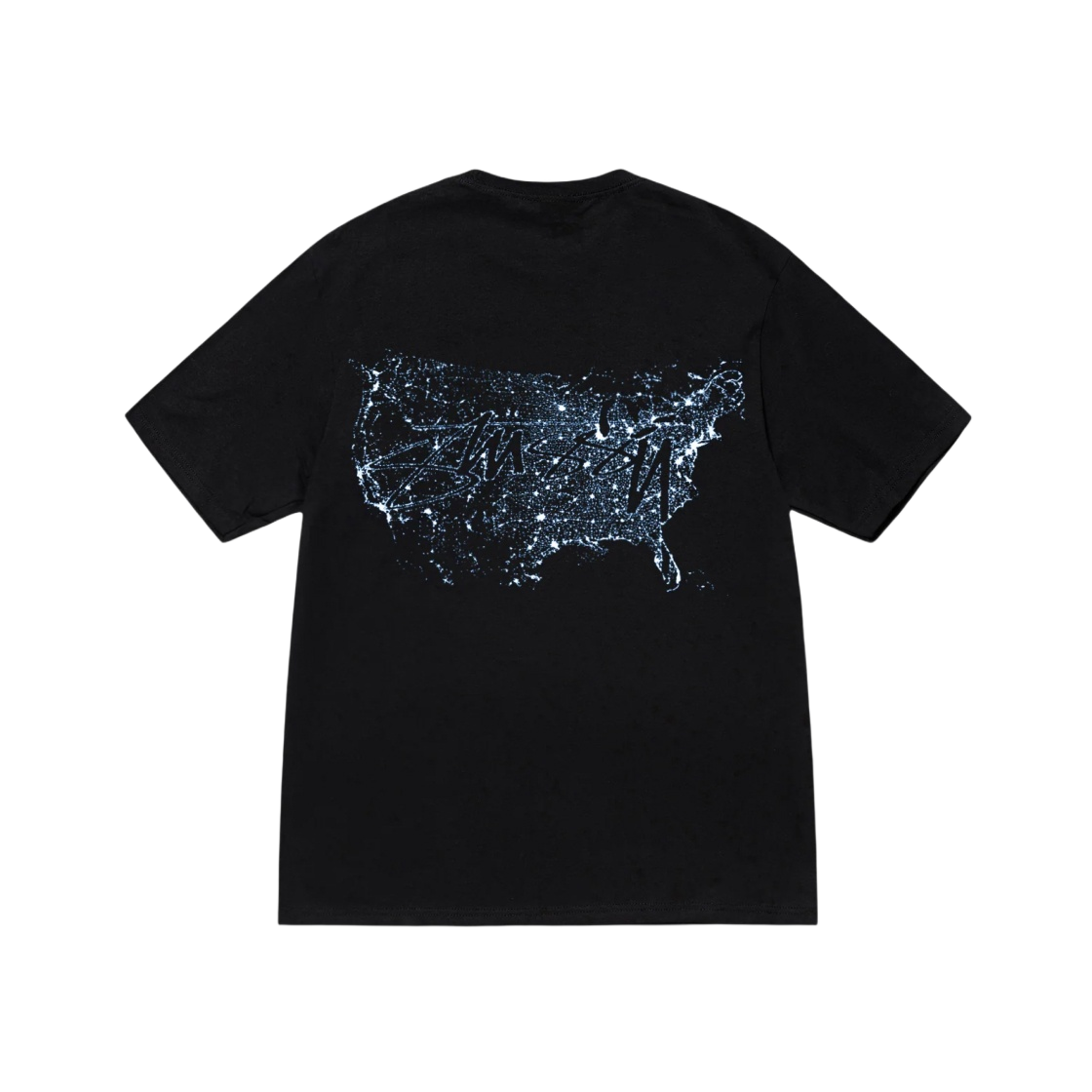 스투시 나이트 라이츠 티셔츠 블랙 | Stussy | KREAM