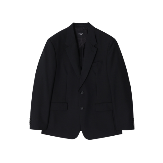 SH2JK270BK Songzio Homme Artisanal Two Button Oversize Blazer Black