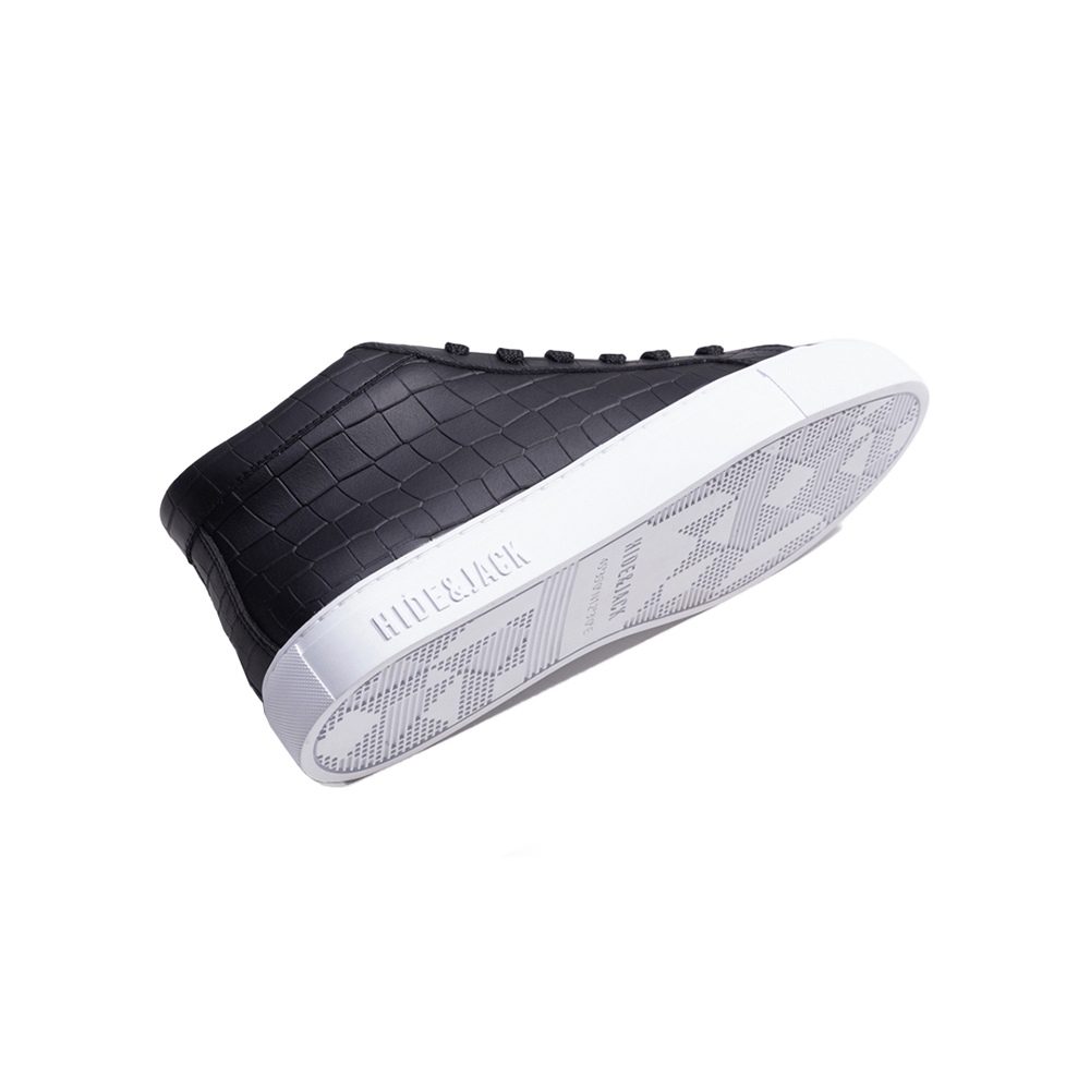 하이드앤잭 에센스 크로코 미드탑 스니커즈 블랙(Hide&Jack Essence Croco Line Sneakers Black) - 3