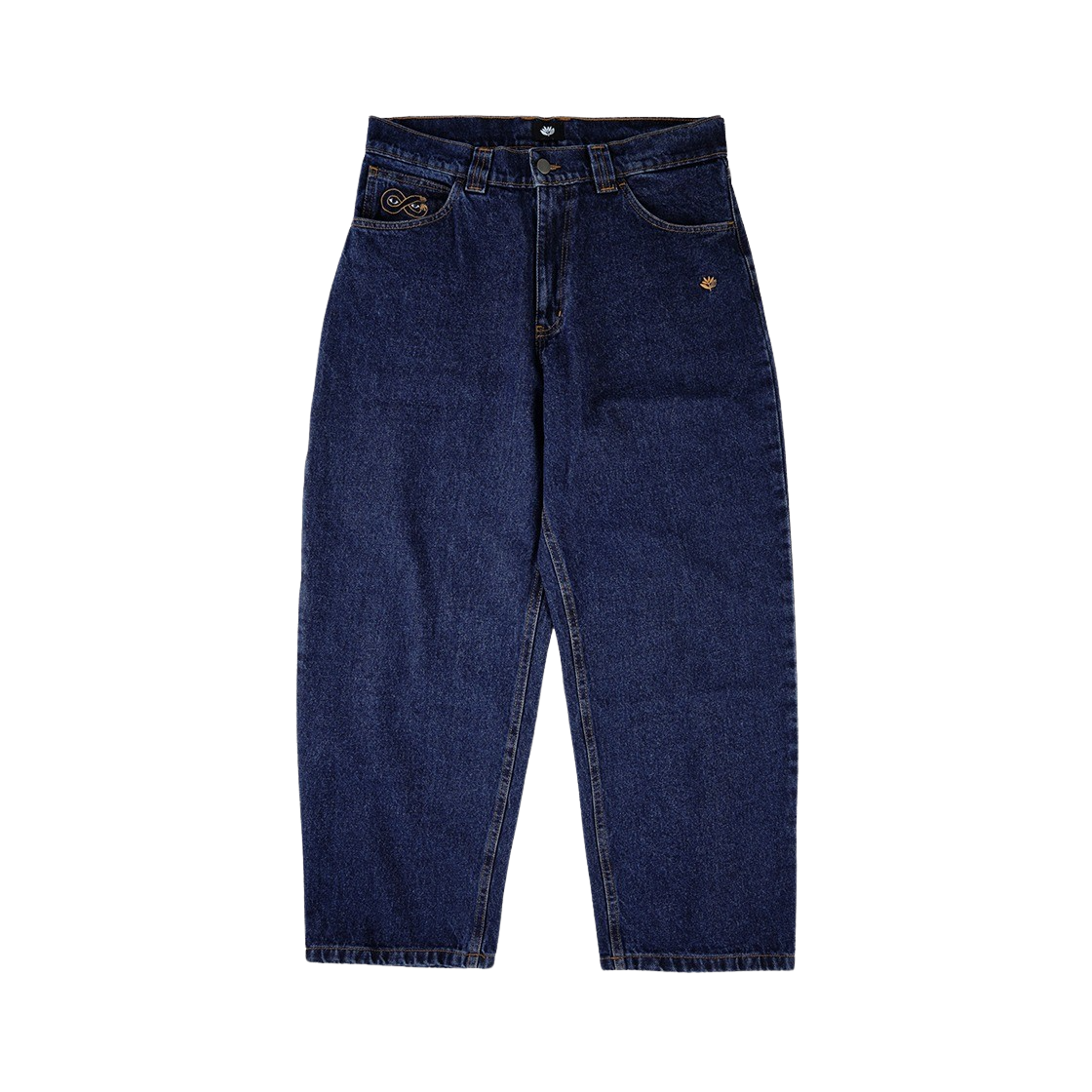 마젠타 스케이트보드 OG 팬츠 블루 데님