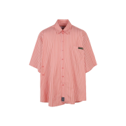 Martine Rose S/S Wrap Shirt Pink Green Stripe