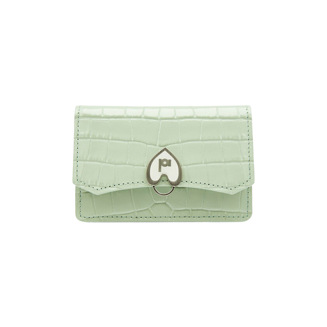 아포아 콤바 아코디언 월렛 크로커 포그 그린(APOA Comba Accordion Wallet  Croco fog Green)