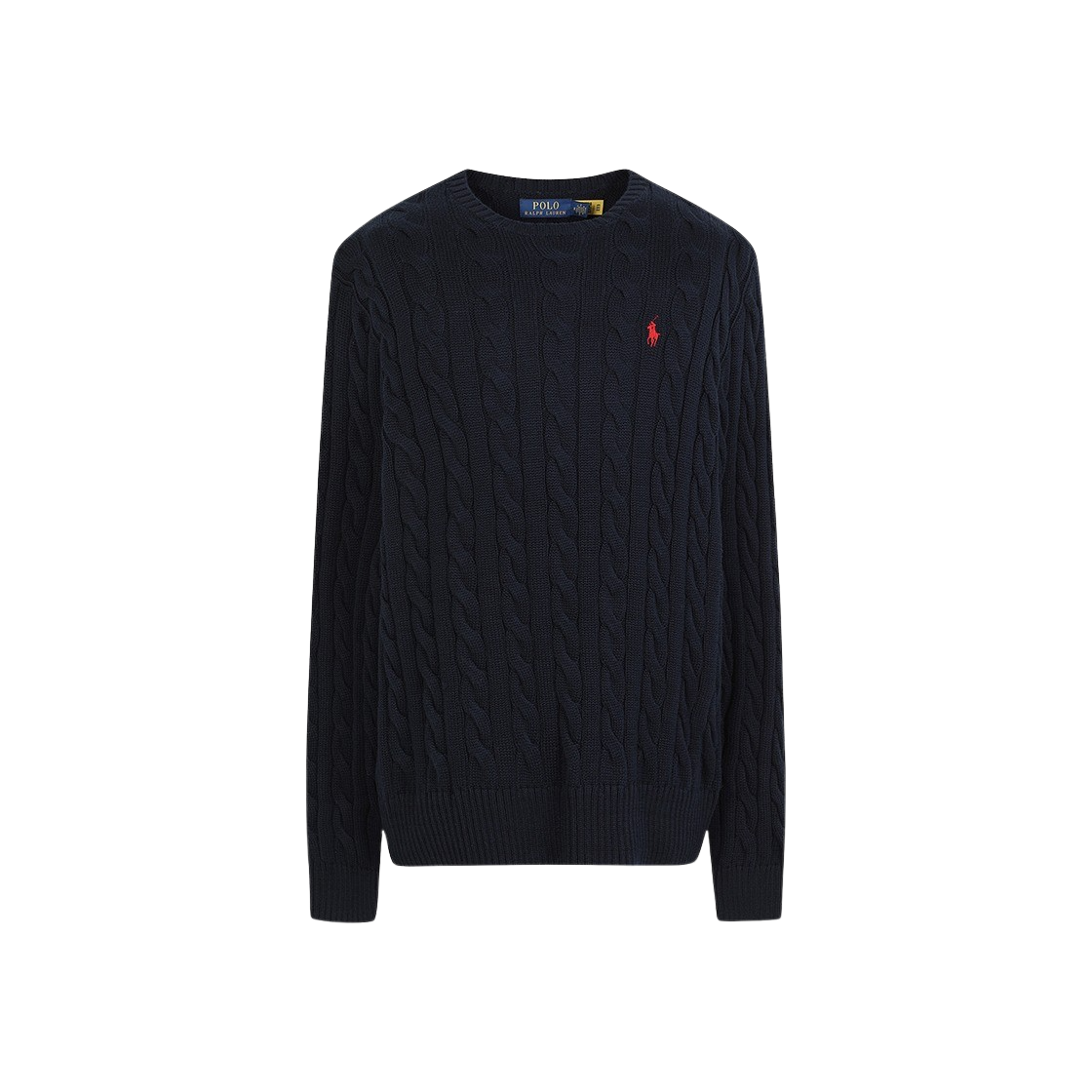 KM4DKNPRL36NY [30%적립] Polo Ralph Lauren Cable Knit Cotton Sweater Hunter Navy - 대표 이미지 #1