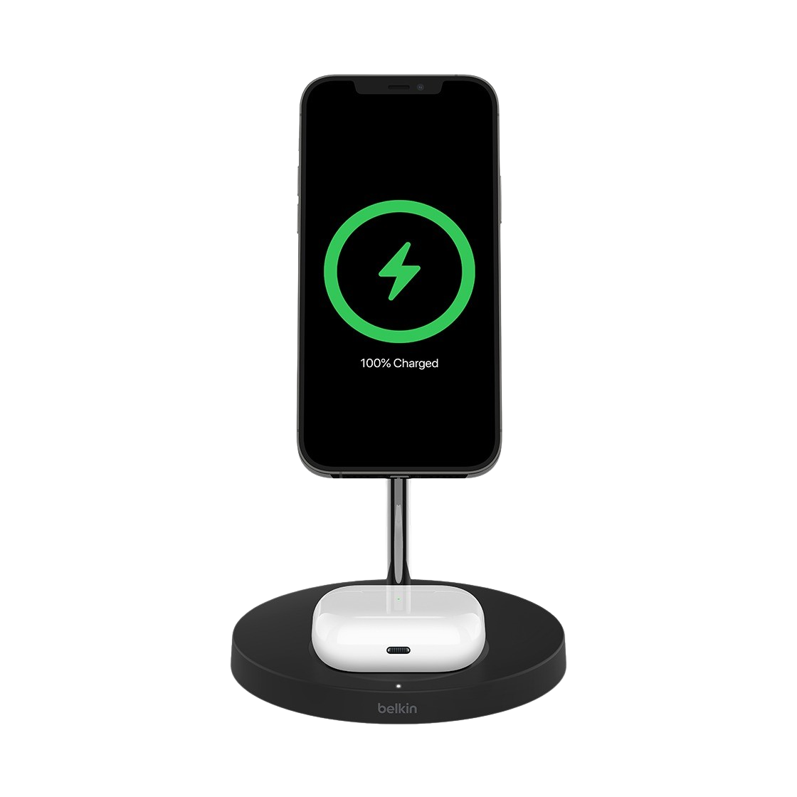 벨킨 2in1 맥세이프 15W 무선 충전 스탠드 WIZ010kr 블랙