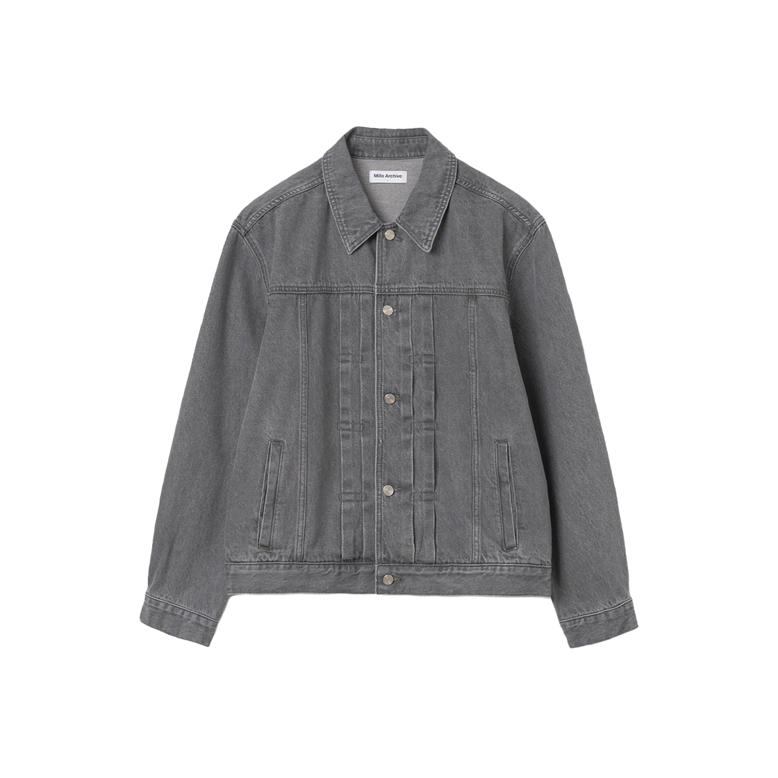 밀로 아카이브 더블 소프트 데님 자켓 그레이