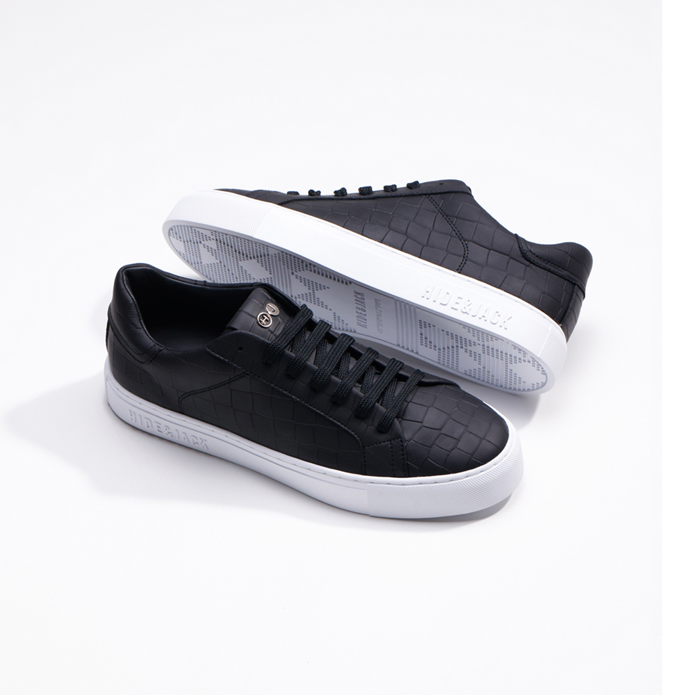 하이드앤잭 에센스 크로코 스니커즈 블랙(Hide&Jack Essence Croco Line Sneakers Black) - 4