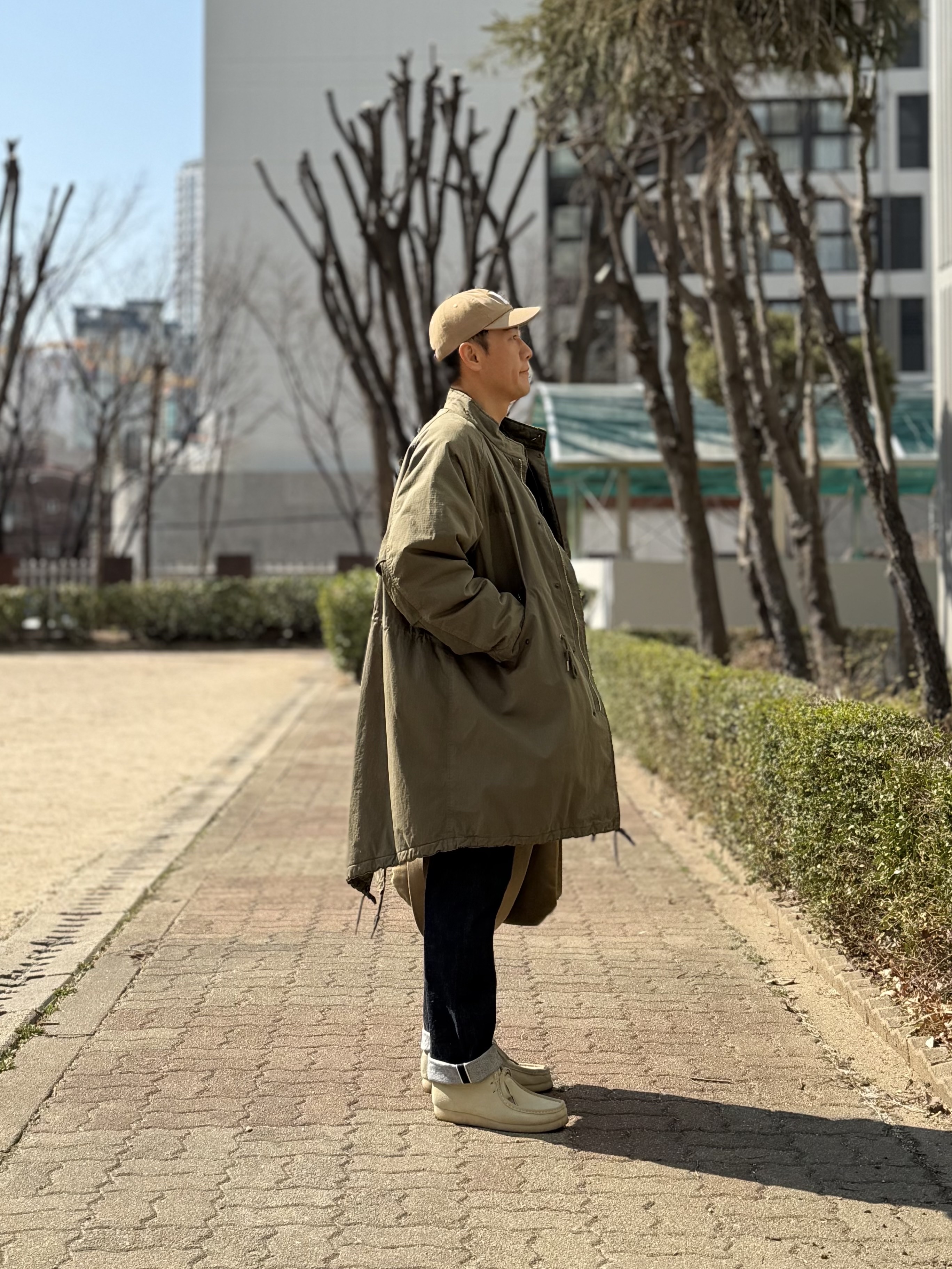 Fullcount 1101W Straight Denim One Wash Indigo Blue, Toys McCoy Helmet Bag Grossglain Khaki 착용 스타일 - 6
