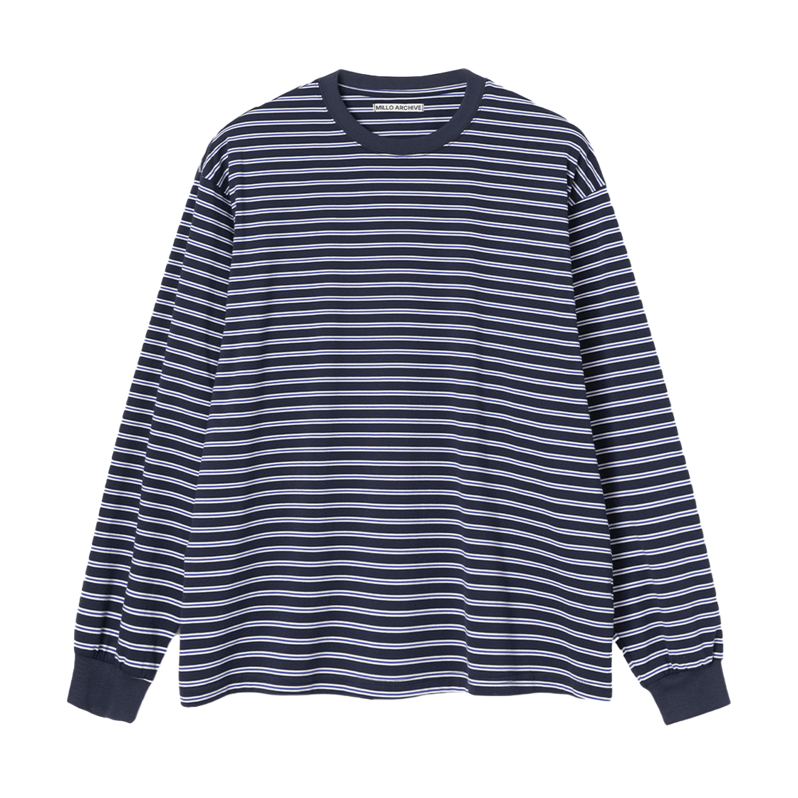 밀로 아카이브 레이어 스트라이프 롱 슬리브 블루(Millo Archive Layer Stripe Long Sleeve Blue)