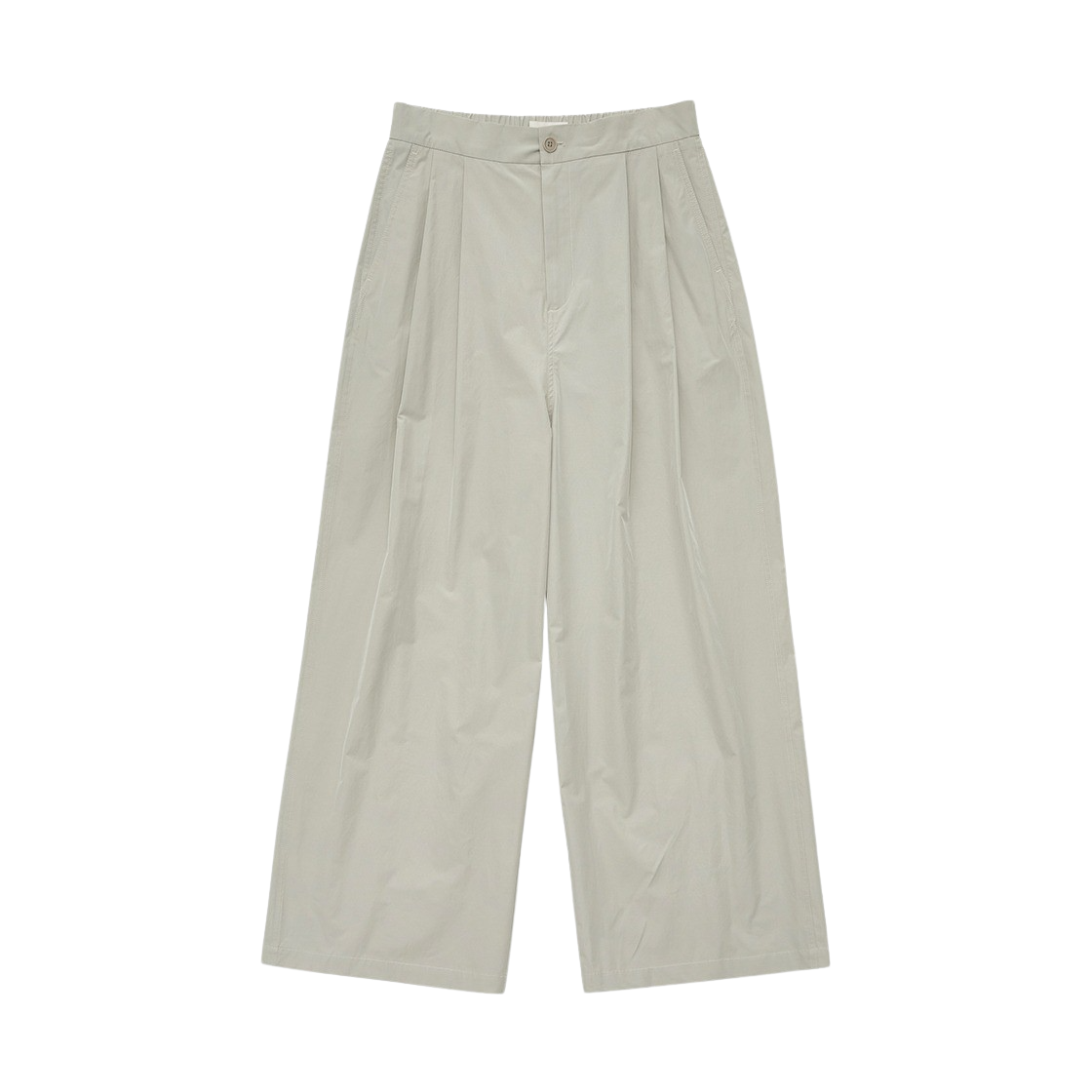 아모멘토 맨즈 투 턱 와이드 팬츠 그레이 베이지(Amomento Mens Two Tuck Wide Pants Grey Beige)
