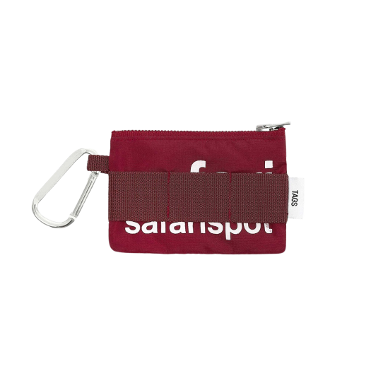 saf00181 Safarispot Basic Safari Keyring Card Wallet Burgundy