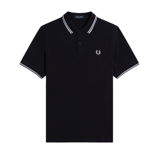 AFPM2413600-238 Fred Perry M3600 Twin Tipped Fred Perry Shirt Navy/White