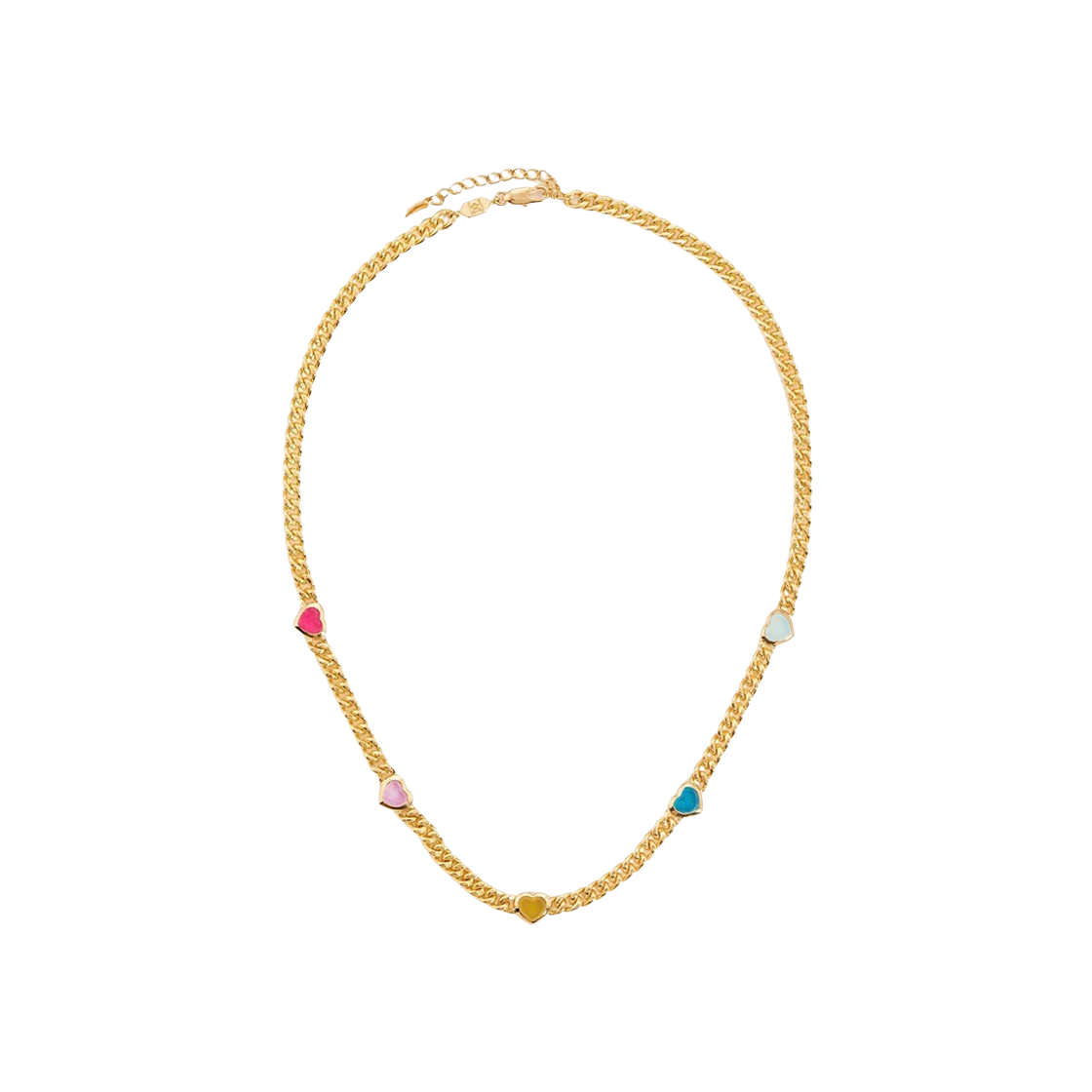 미쏘마 젤리 하트 젬스톤 참 네클리스 멀티 쿼츠 - 24FW(Missoma Jelly Heart Gemstone Charm Necklace Multi Quartz - 24FW)