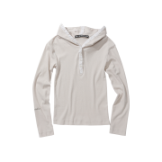 Odlyworkshop Hooded Henley Tee, Breeze