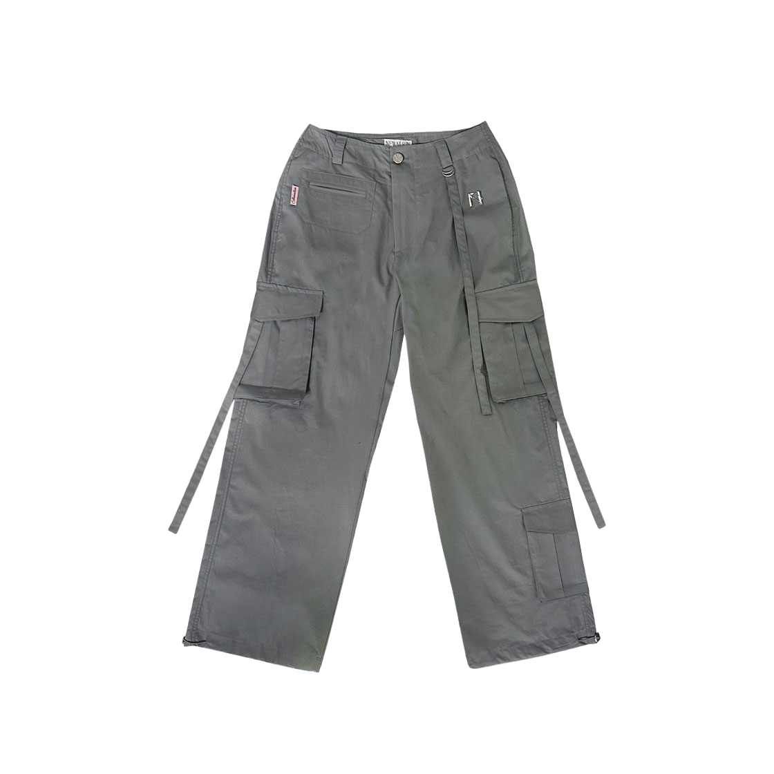 뉴얼린 엠블럼 카고 팬츠 라이트 그레이(Newalrin Emblem Cargo Pants Light Gray)