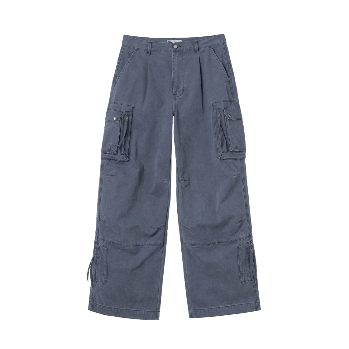 밀로 아카이브 워시드 멀티 카고 팬츠 빈티지 블루