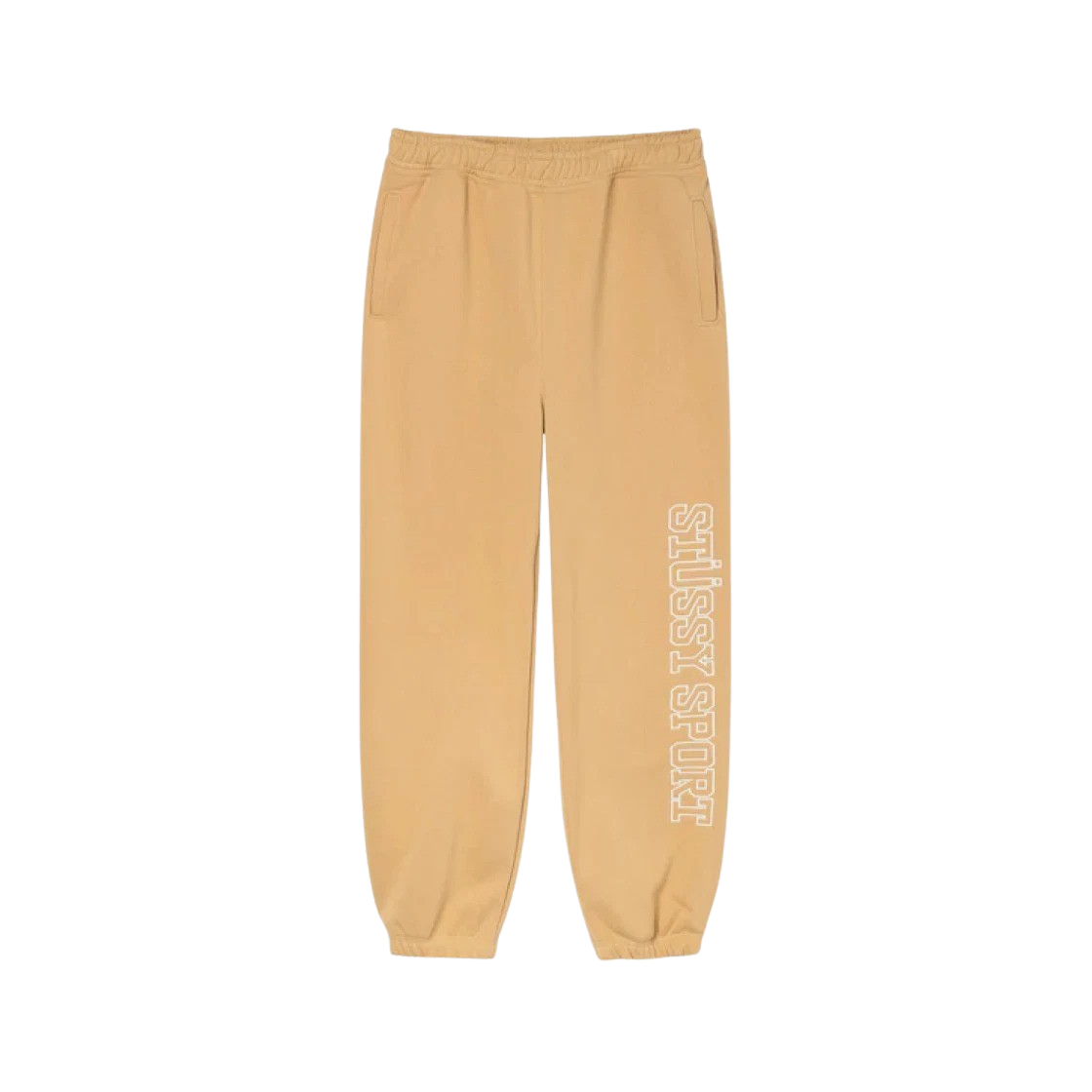 KM4APALST180BG Stussy Sport Applique Pants Tan