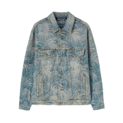Palm Angels Palms Wash Denim Jacket Sky Blue