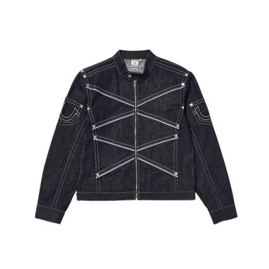 TR24SSDJ02MRID True Religion Defender Denim Jacket Raw Indigo