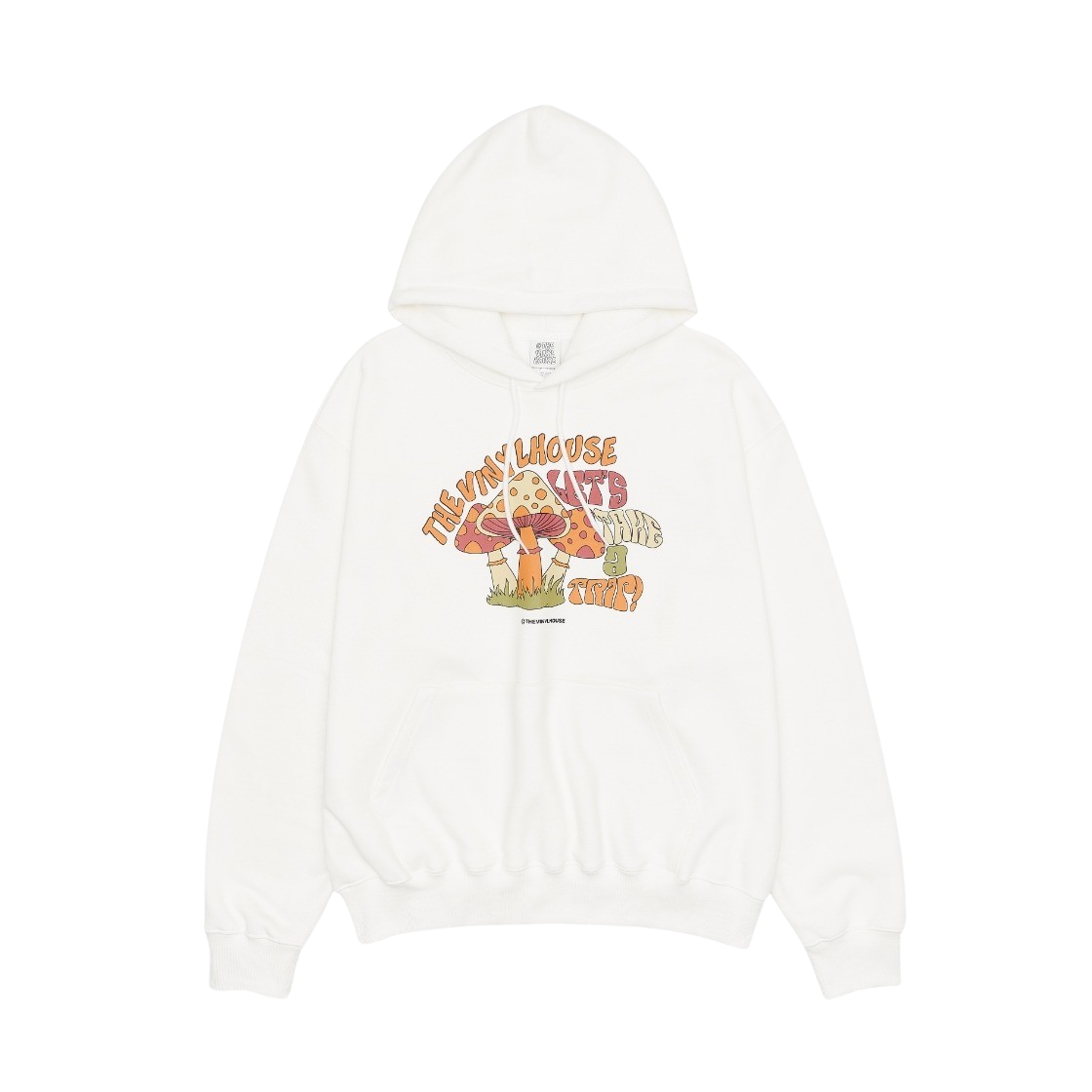 더바이닐하우스 머쉬룸 후드 화이트