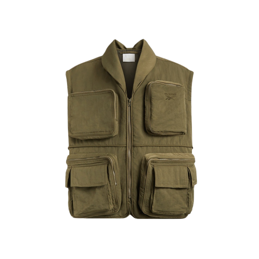 KM4DOTVHD06GN Hed Mayner x Reebok Pocketed Vest Army Green - 24FW