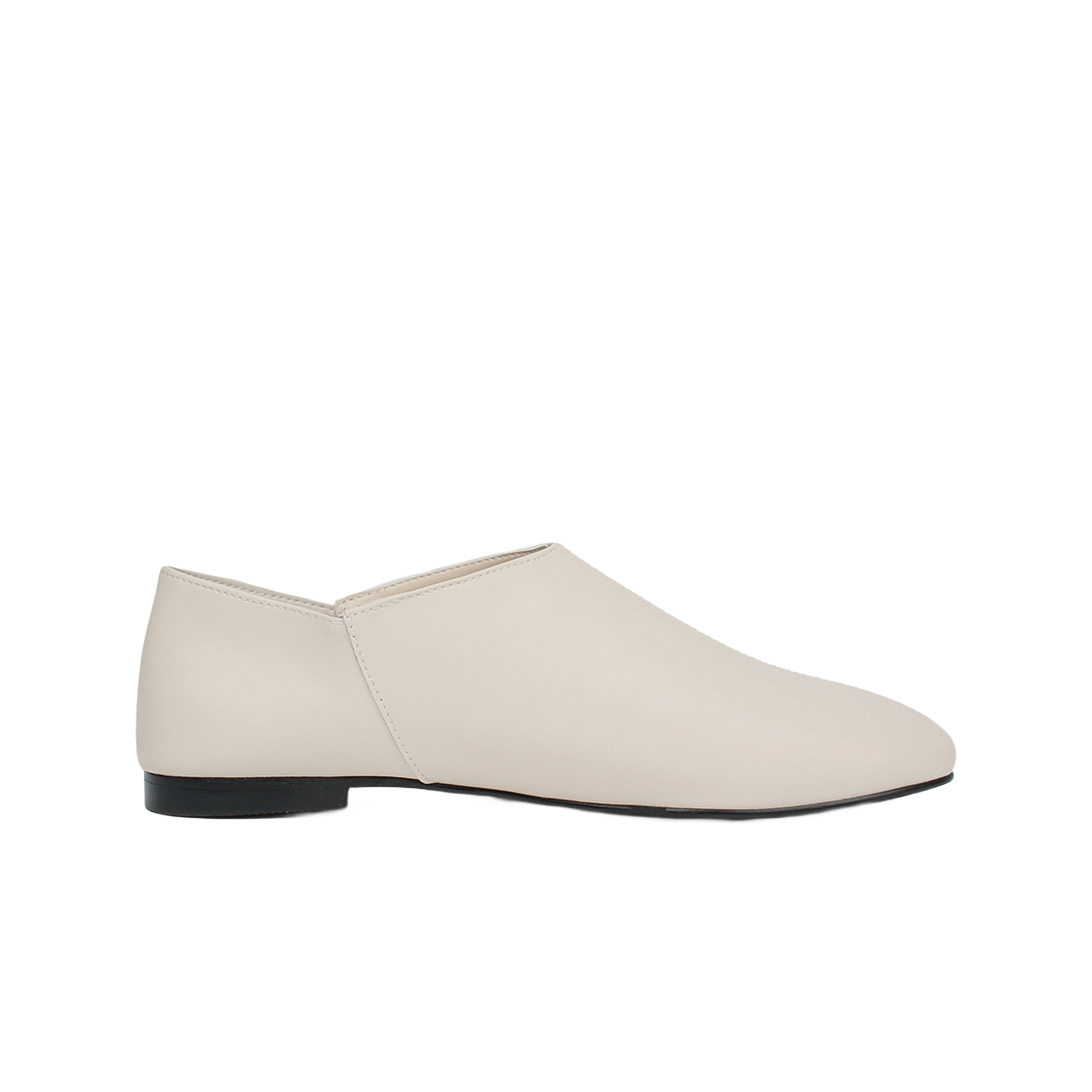 무드나잇 수잔 클린실루엣 레더 로퍼 l 크림