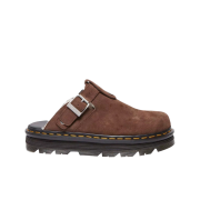 Dr. Martens Zebzag Suede Slingback Platform Mule Dark Brown - 24FW