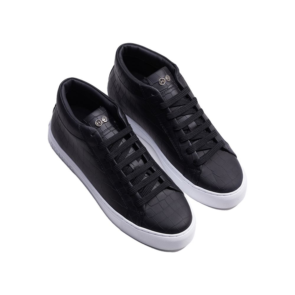 하이드앤잭 에센스 크로코 미드탑 스니커즈 블랙(Hide&Jack Essence Croco Line Sneakers Black) - 4