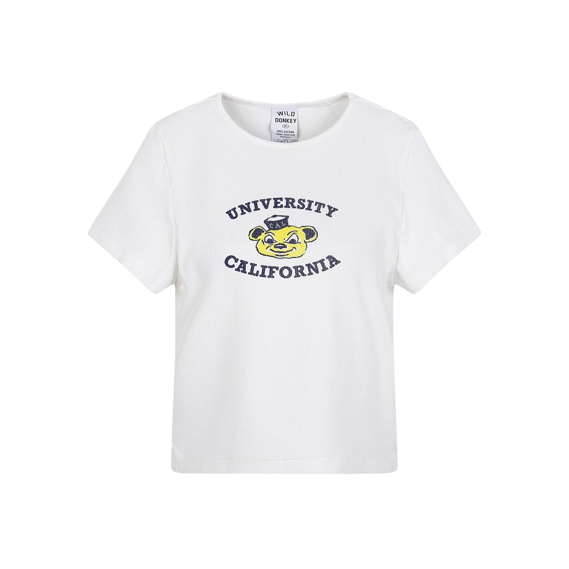 와일드 동키 우먼 캘리포니아 티셔츠 화이트(Wild Donkey Women California T-Shirt White)