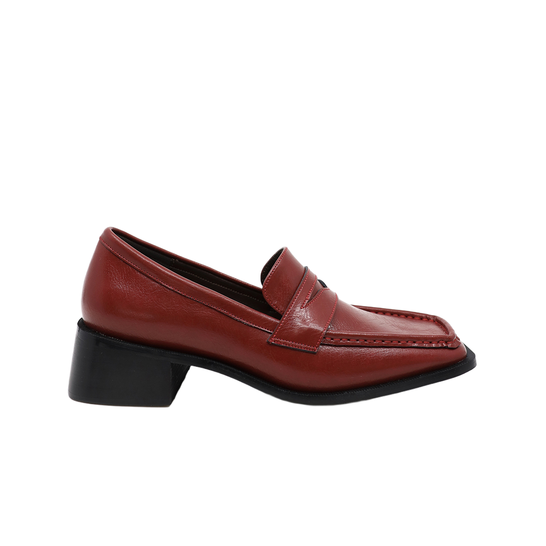 무드나잇 헤이든 스티치 페니로퍼 딥레드