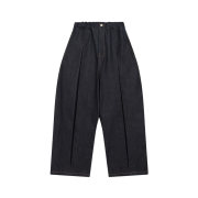 Sage Nation Box Pleat Trouser Denim Raw Denim