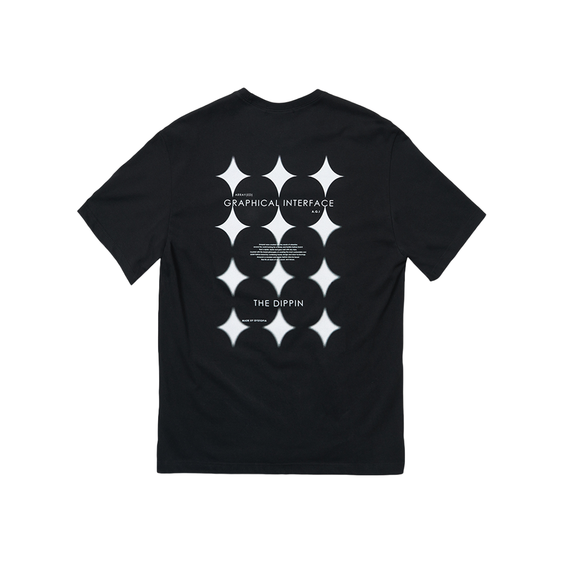 어레이드 더 디핀 티셔츠 블랙(Arrayed The Dippin T-shirt Black)