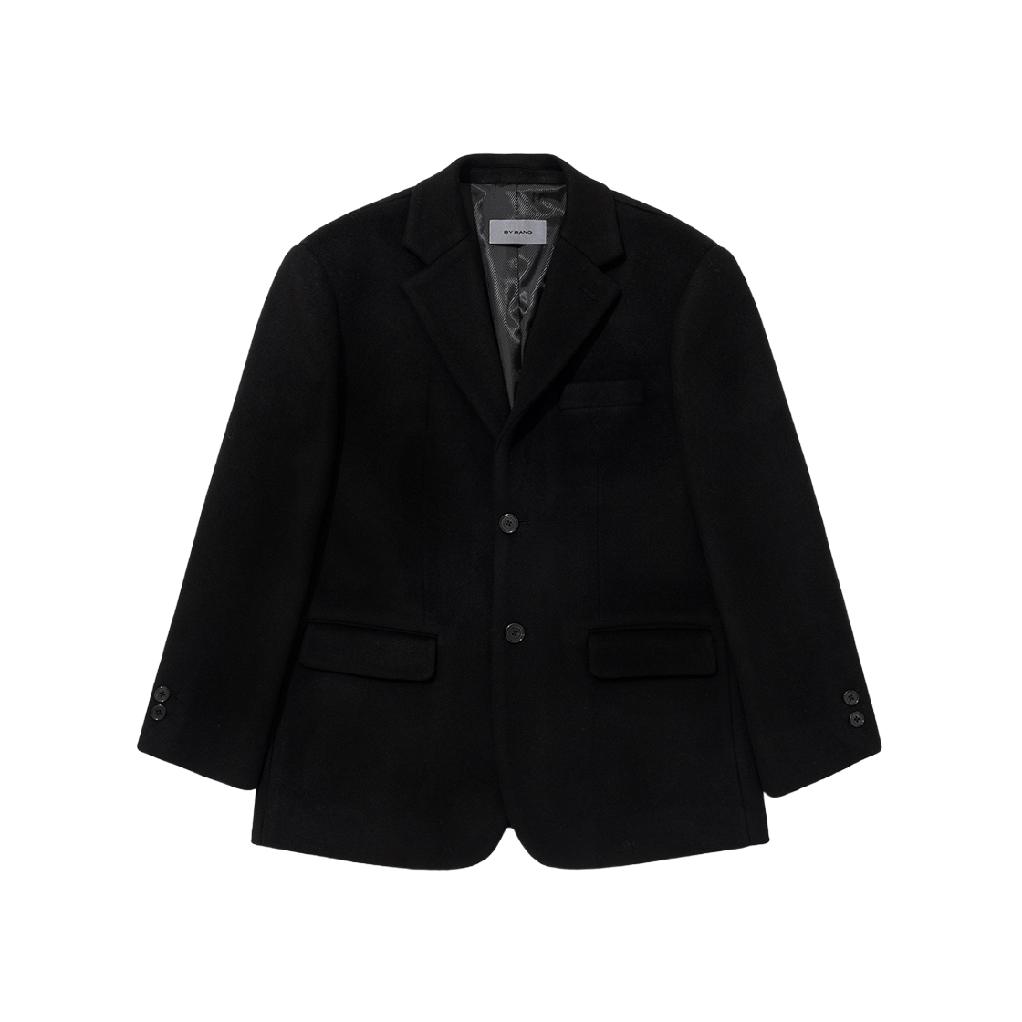 바이랑 헤비 울 오버 자켓 블랙(BY RANG Heavy Wool Over Jacket Black) - 1