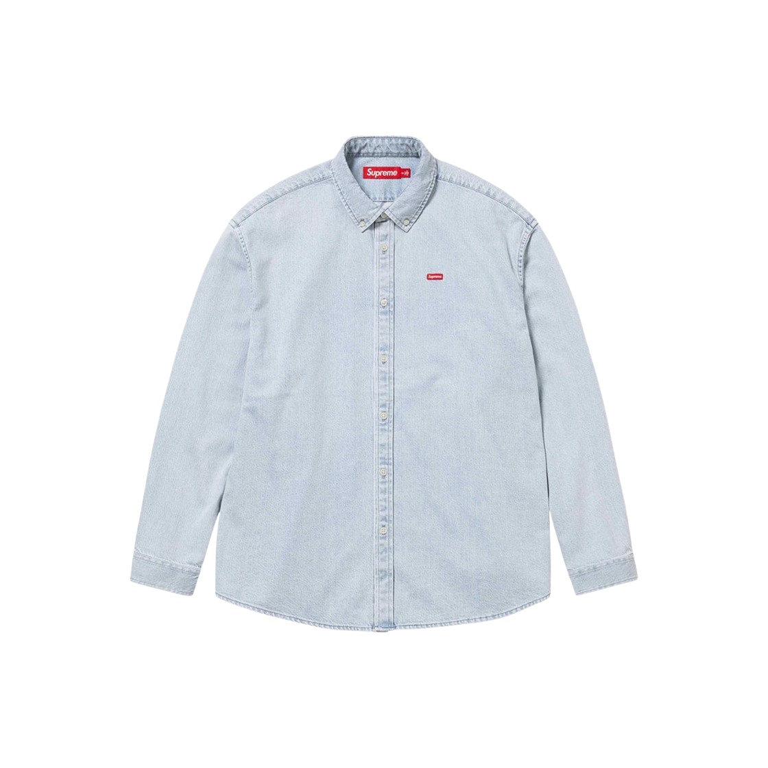 슈프림 스몰 박스 셔츠 워시드 블루 - 24SS