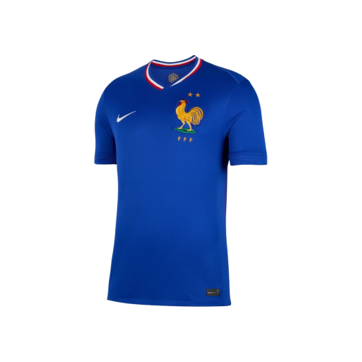 Nike France 2024/25 Dri-Fit Stadium Home Replica Jersey Bright Blue (Non Marking Ver.)