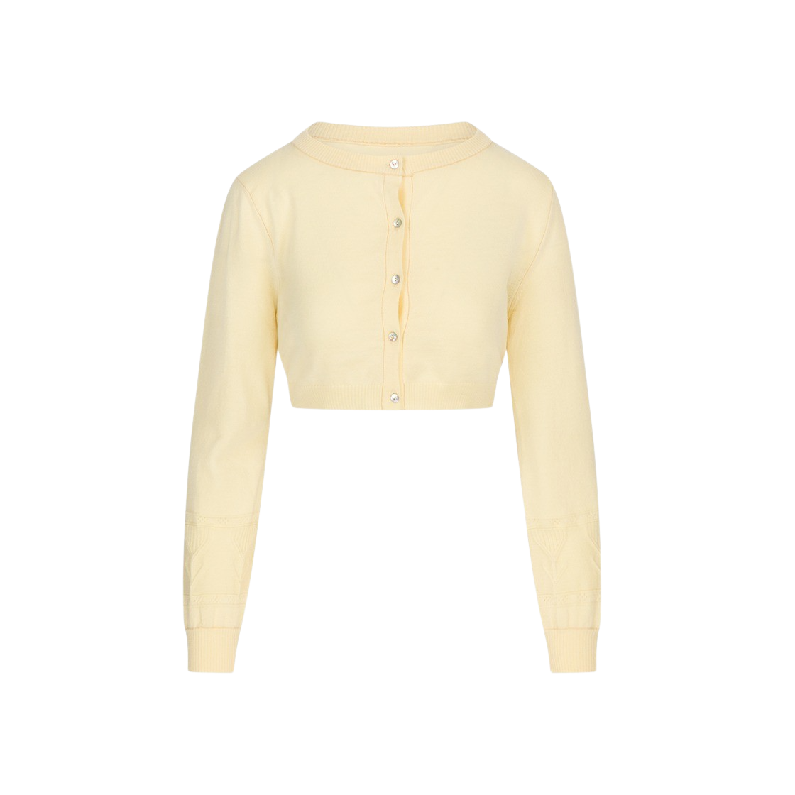 KW4BKNCHI05LY Hai Women Jackie Cardigan Light Yellow