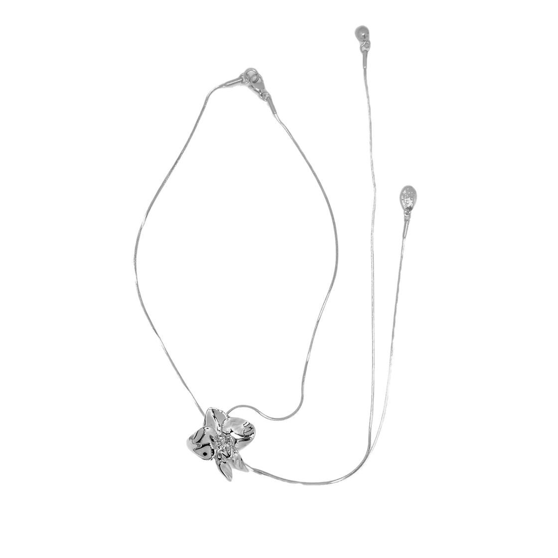 24HS47SVOS [KREAM 단독] Kashiko x SENTIMENTS Slide Orchid Necklace - 대표 이미지 #1