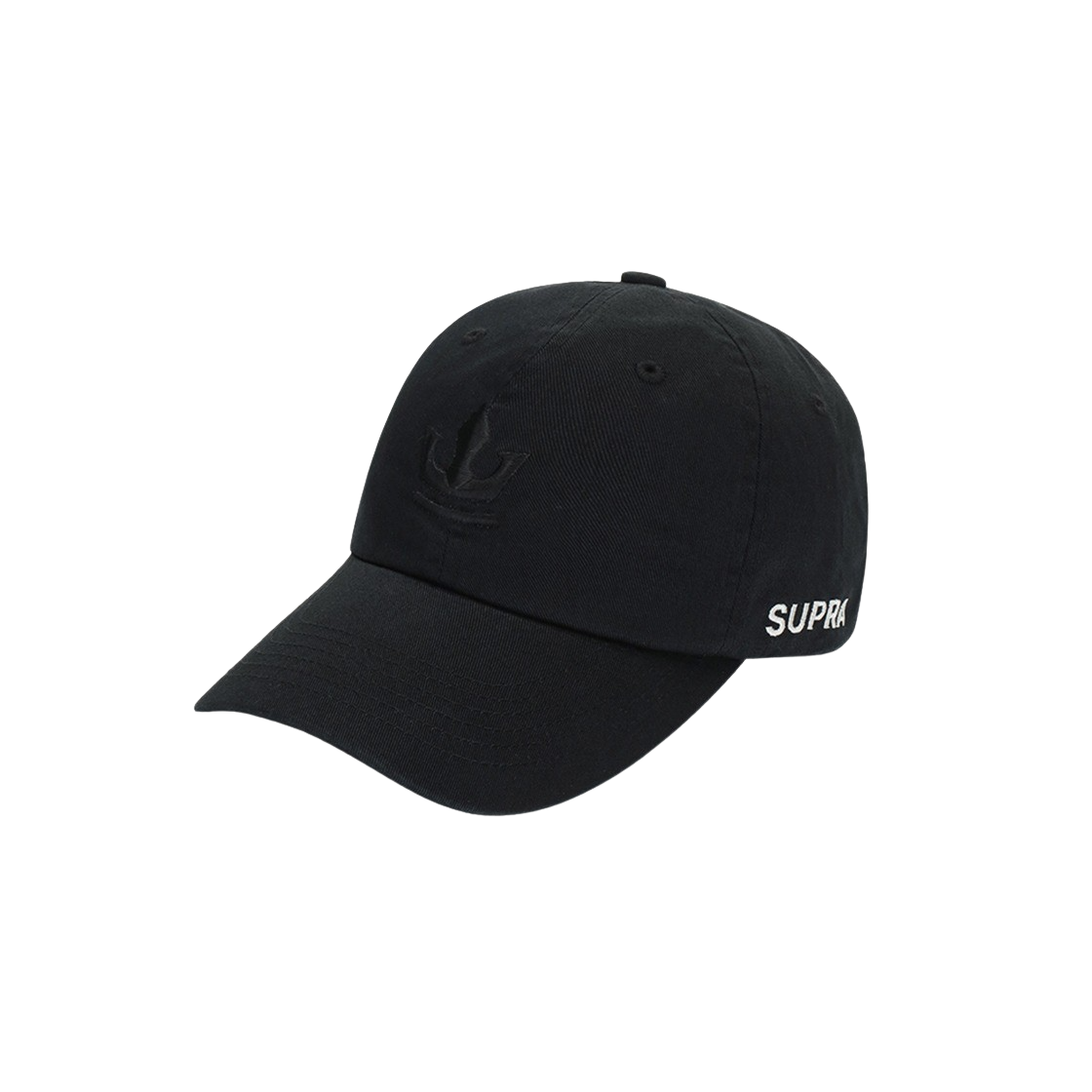 WXCP1554N-BBS Supra Essential Unstructured Crown Logo Cap Black - 대표 이미지 #1