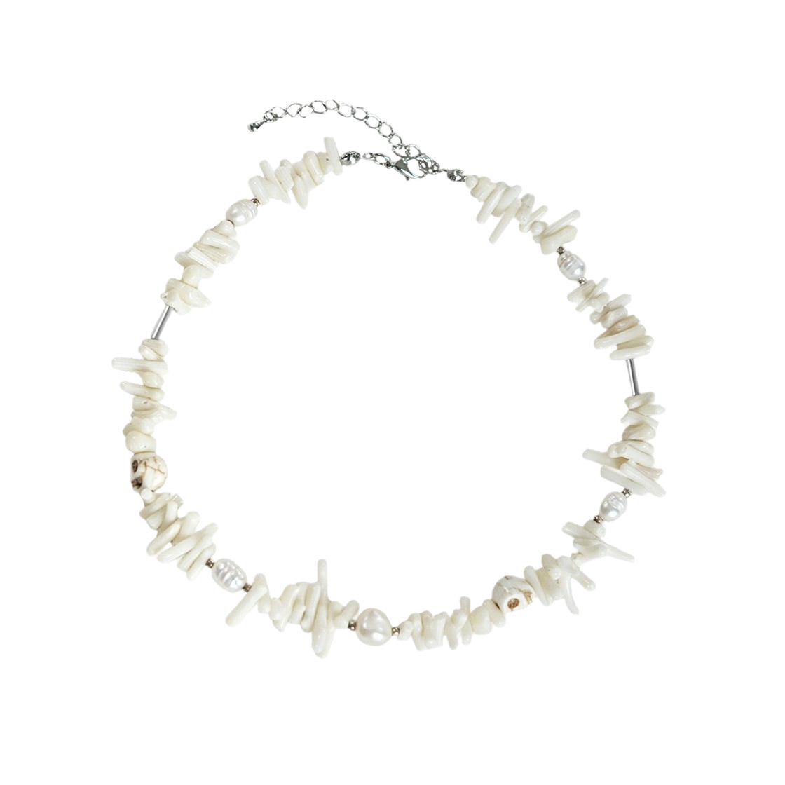 2023SSNECKLACE03_01 Rubati Coral Choker Necklace Ivory